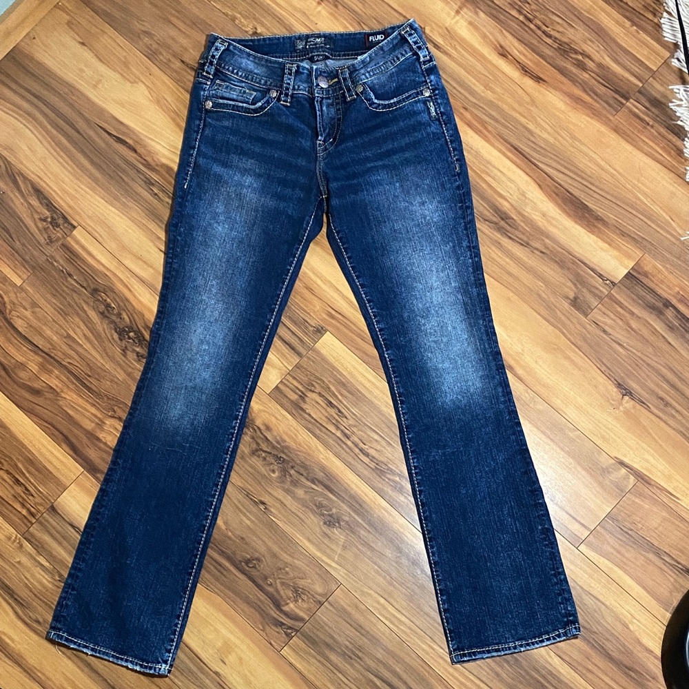 Silver Women's Dark Wash Boot Cut Jeans 28/31